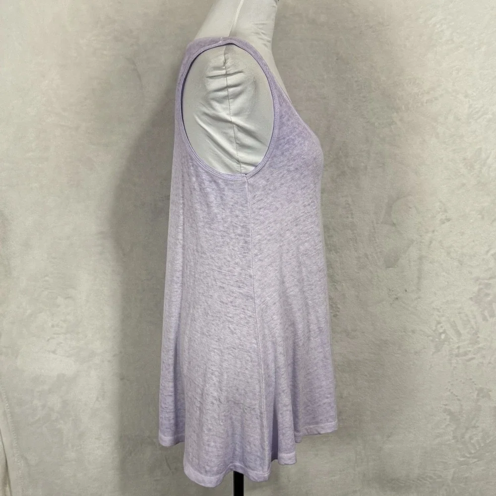 NEW Anthropologie Akemi + Kin Linen Slub Swing Tank Top Size S‎ Lavender Purple